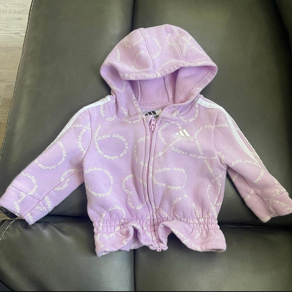 Adidas Vintage Kids Purple Hoodie